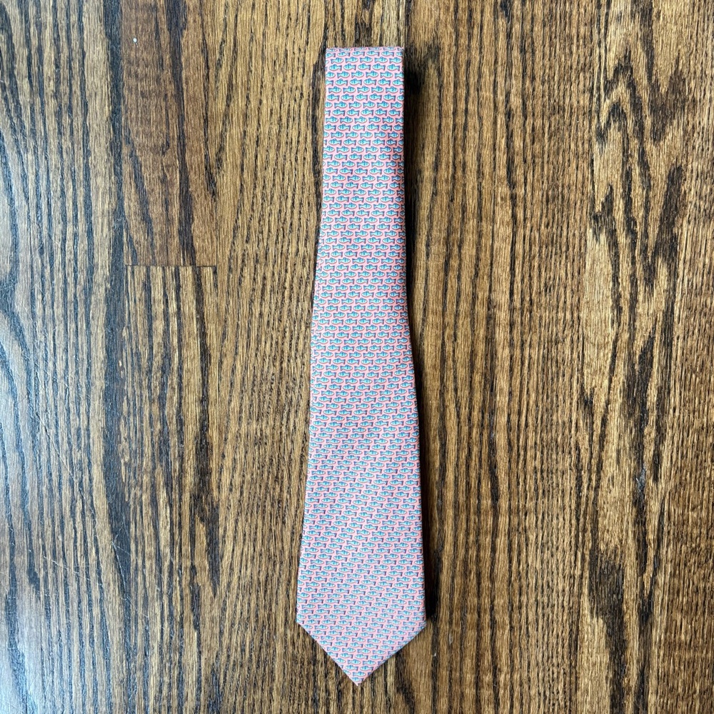 Vineyard Vines Boys Coral Fish Tie